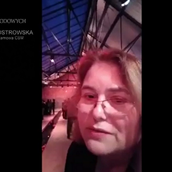 Agnieszka Ostrowska, na konferencji DISINFO HORIZON w Brukseli