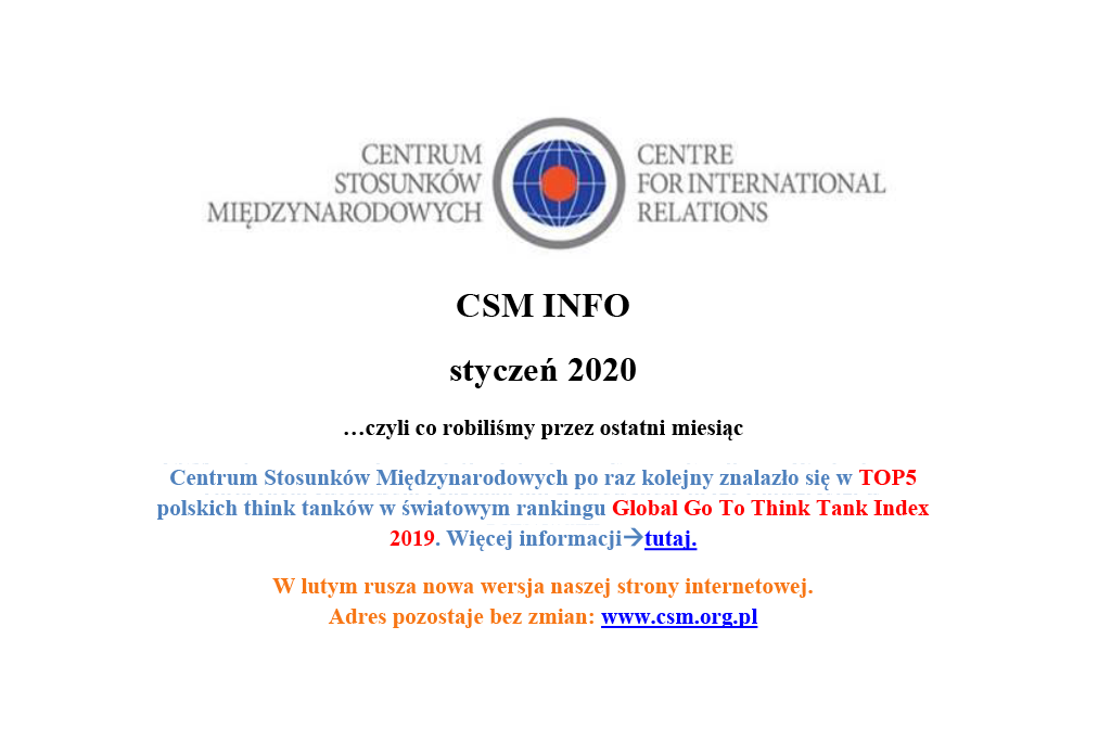 CSM INFO styczeń 2020