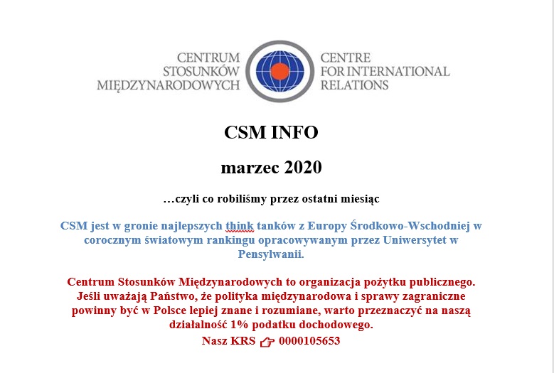 CSM INFO marzec 2020
