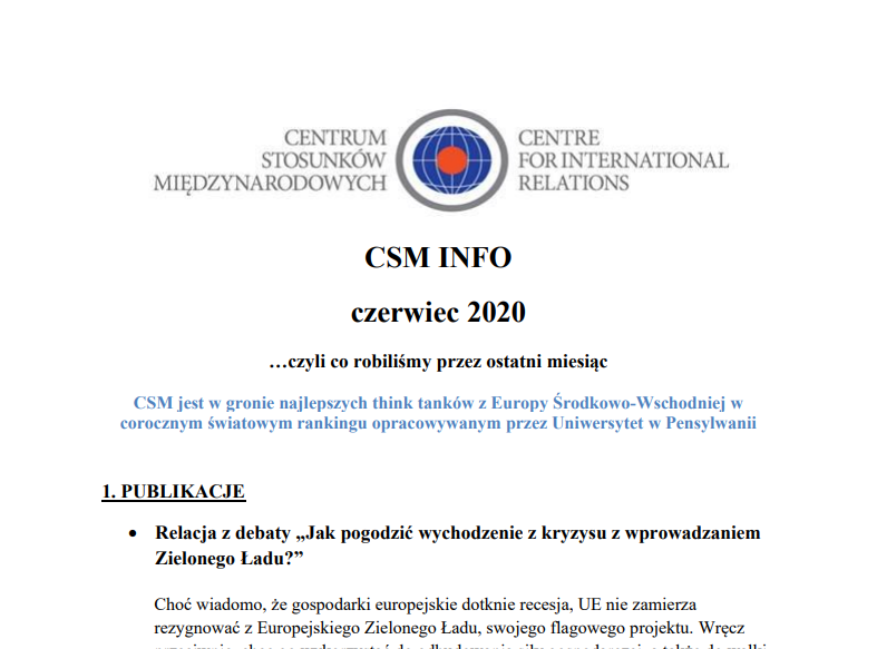 CSM INFO czerwiec 2020