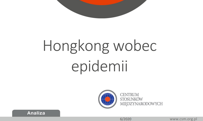 Analiza CSM „Hongkong wobec epidemii”