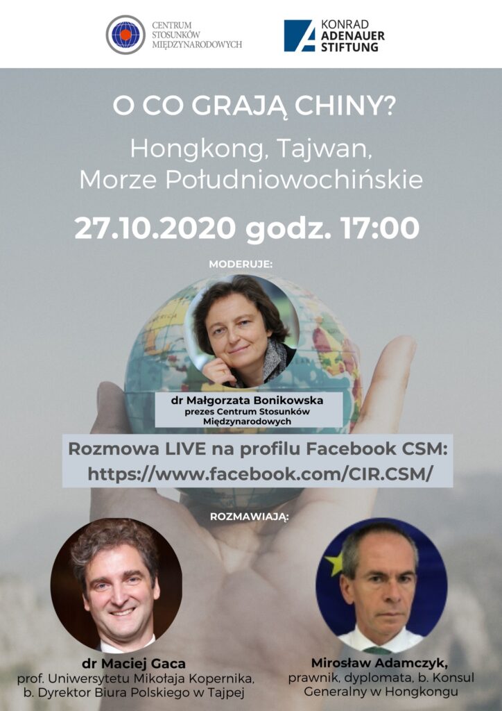 CSM LIVE TALKS: Hongkong, Tajwan, Morze południowochińskie