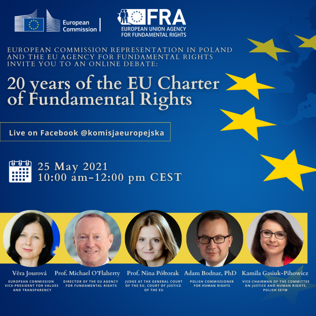 Online debate: “20 years of the EU Charter of Fundamental Rights”