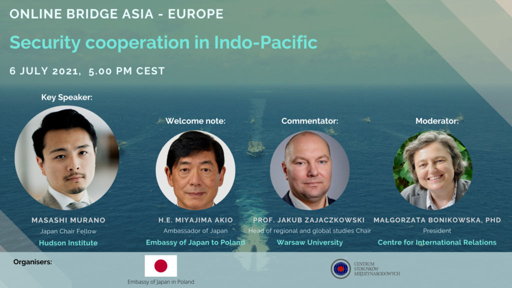 EUROPE ASIA ONLINE BRIDGE – Security cooperation in the Indo-Pacific