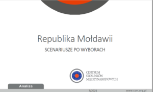 CIR analysis: “Republic of Moldova. Scenarios after the election”