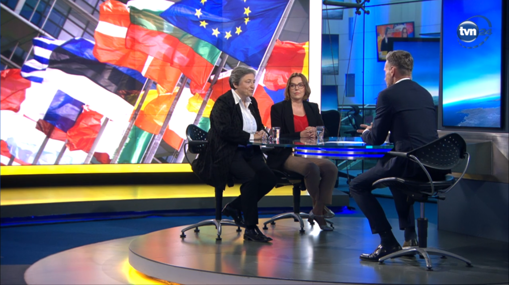 “Polska is primarily interested in having a migration policy because we, Poland, are heavily burdened by migration,” Dr. Bonikowska on TVN24 [29.06.2023].