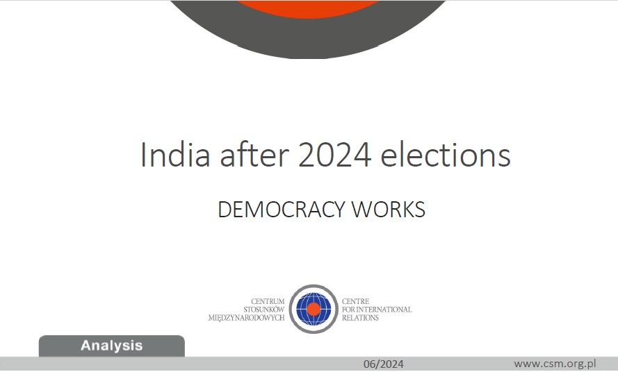 CIR Analysis: “India after 2024 elections”