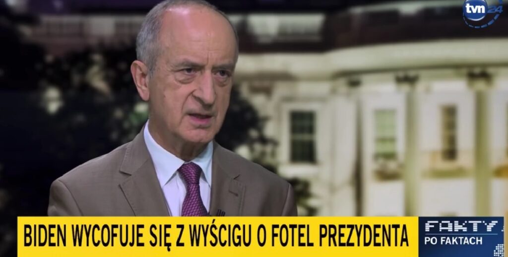 Amb. Janusz Reiter w programie „Fakty po Faktach” na antenie TVN24: „Joe Biden przeciął tę fatalną dyskusję, dotyczącą jego rezygnacji”.