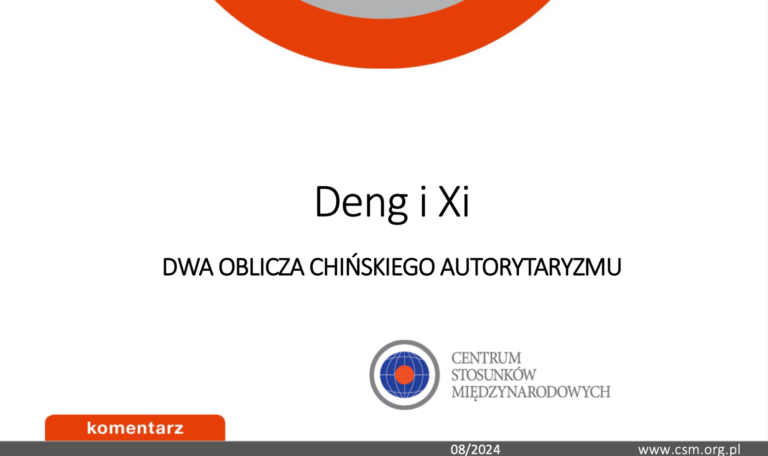 Komentarz CSM: „Deng i Xi. Dwa oblicza chińskiego autorytaryzmu”