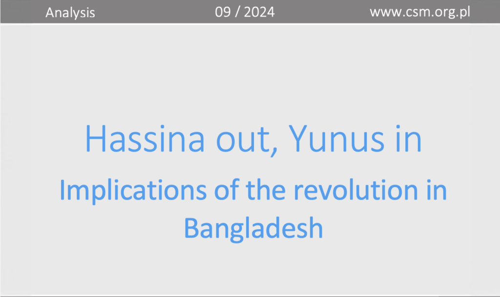 CIR Analysis: “Hassina out, Yunus in”