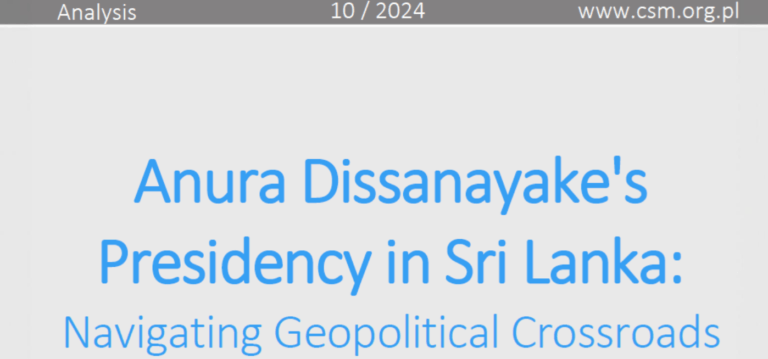 Anura Dissanayake’s Presidency in Sri Lanka: Navigating Geopolitical Crossroads