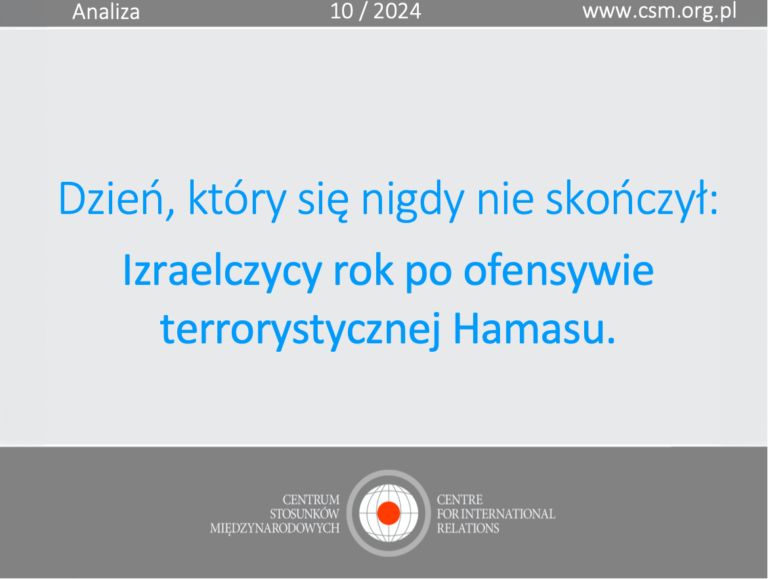 Analiza CSM: „Dzień, który się nigdy nie skończył: Izraelczycy rok po ofensywie terrorystycznej Hamasu”