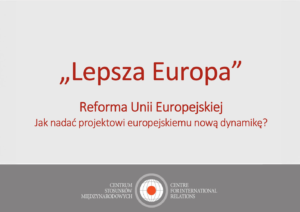 „Lepsza Europa” – wykład świąteczny. Wydarzenie CSM i THINKTANKa  w Łazienkach Królewskich