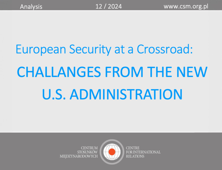 European Security at a Crossroad: Challenges from the New U.S. Administration