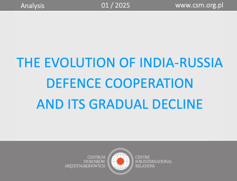 CIR analysis: “The evolution of India-Russia defence cooperation and its gradual decline”