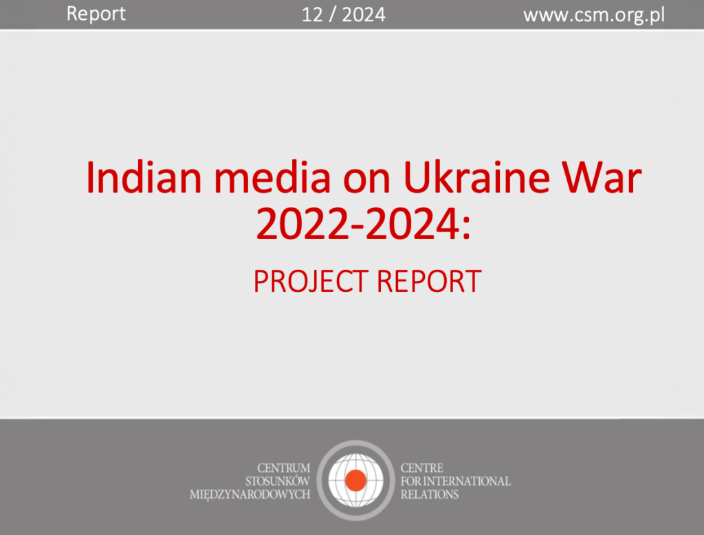 CIR’s project report: Indian media on Ukraine War 2022-2024