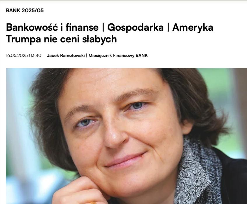 Ameryka Trumpa nie ceni słabych – dr Małgorzata Bonikowska, prezes CSM, dla Bank.pl