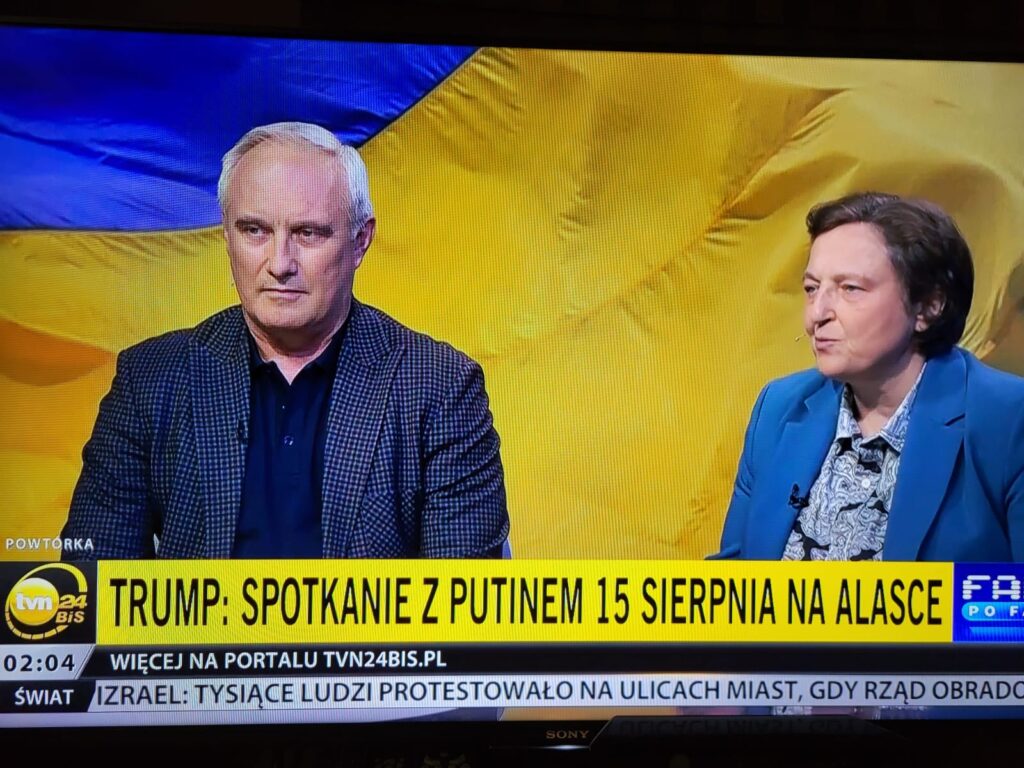 Spotkanie Trump – Putin na Alasce. „Świat zachodni toczy walkę o coś więcej, niż tylko granice Ukrainy” – Dr Małgorzata Bonikowska, prezes CSM w rozmowie z TVN24 BiS