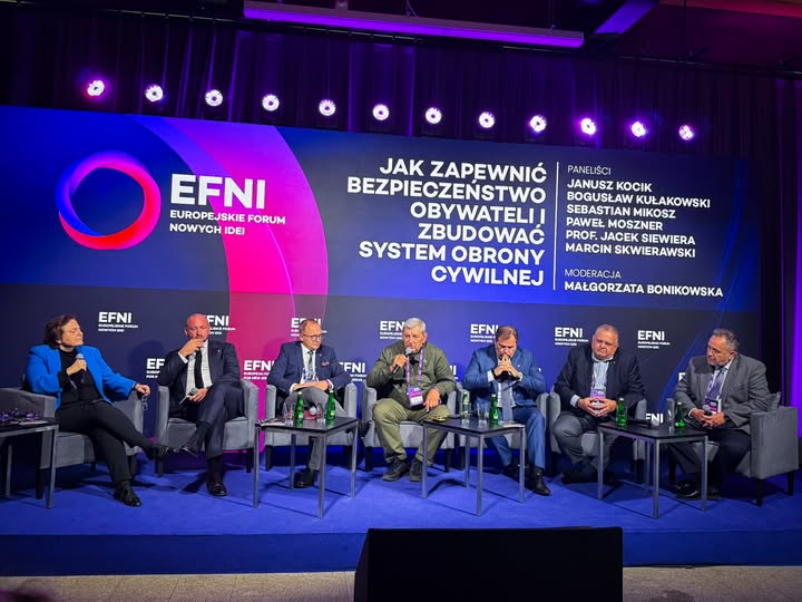Centrum Stosunków Międzynarodowych na EFNI! Panel: Jak zapewnić bezpieczeństwo obywateli i zbudować system obrony cywilnej? moderowany przez dr Małgorzatę Bonikowską, prezes CSM