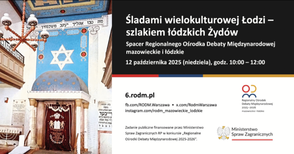 Spacer po żydowskiej Łodzi z RODM