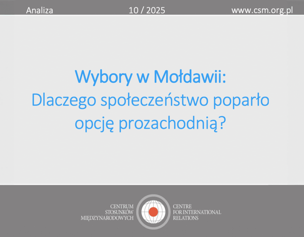 Analiza CSM: „Wybory w Mołdawii. Dlaczego społeczeństwo poparło opcję prozachodnią?”
