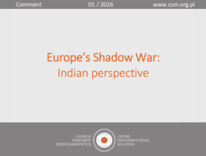 dr Maciej Gaca, CIR expert, about how China controls the narrative in the Indo-Pacific region in TVP World