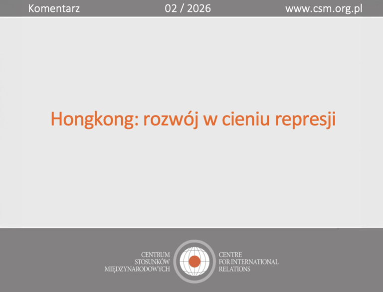Komentarz CSM: „Hongkong: rozwój w cieniu represji”