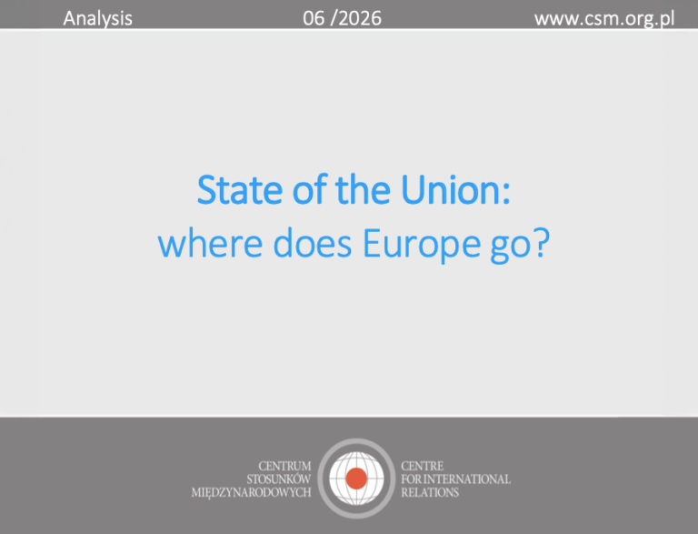 CIR analysis: “State of the Union: where does Europe go?”